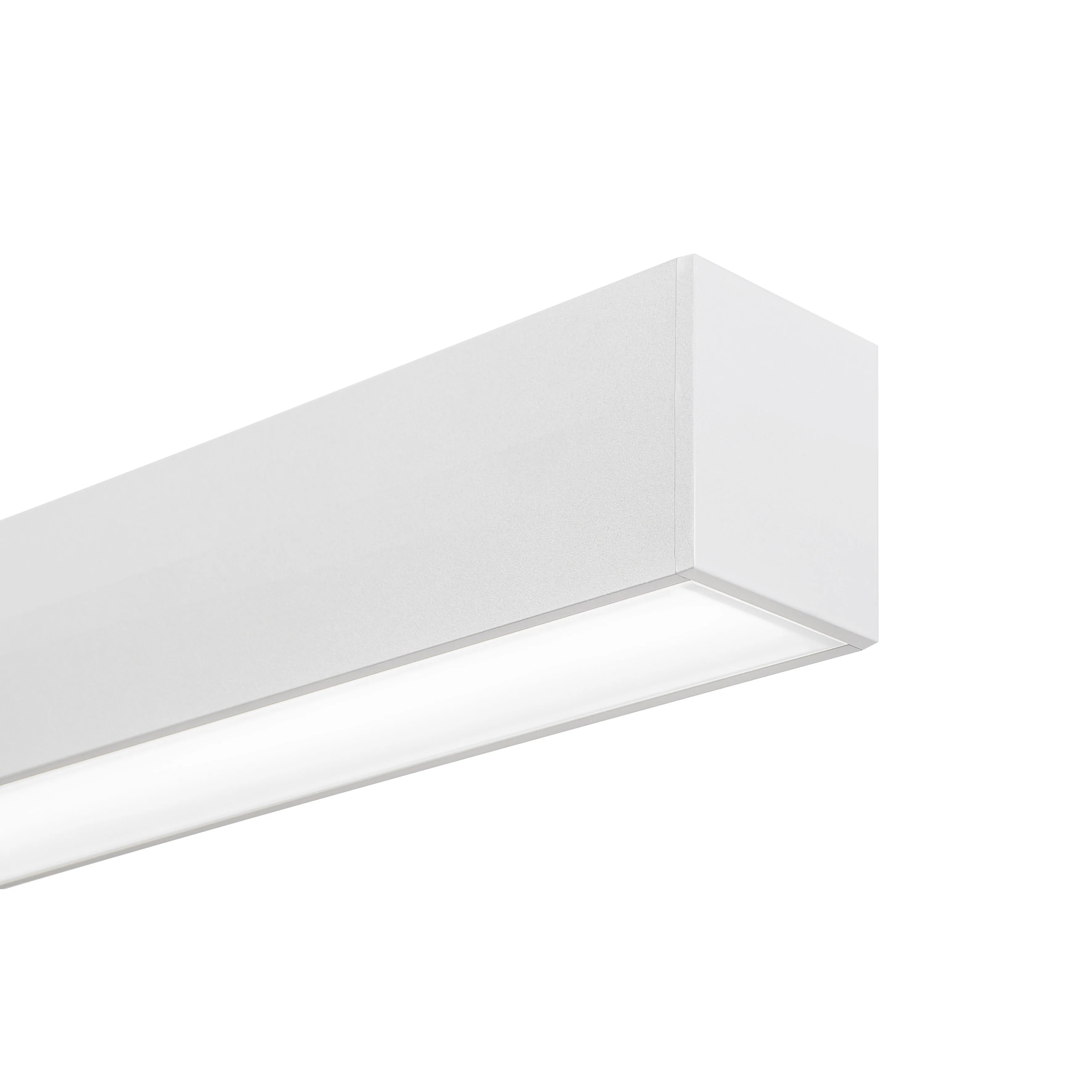 Brilliance white body linear luminaire body reference