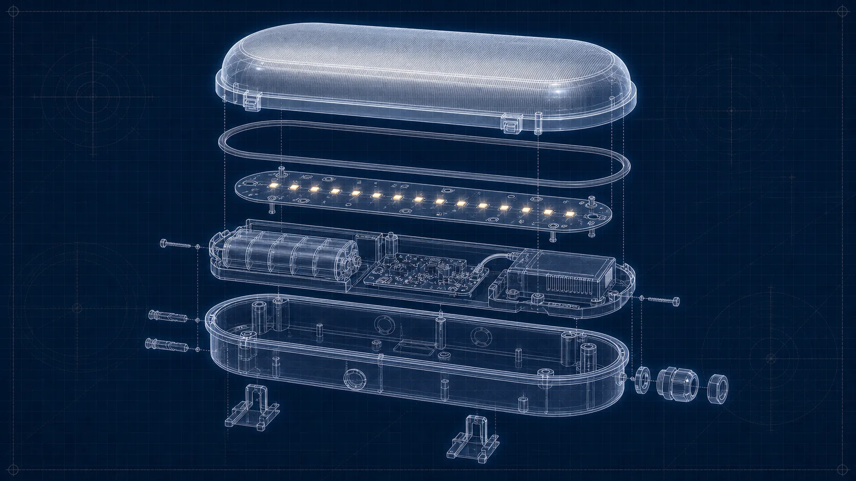 Emergency lighting technical blueprint