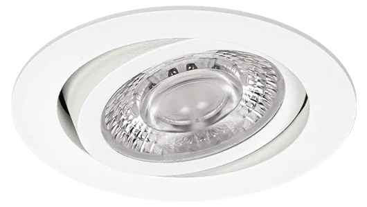 Axis miniature adjustable LED downlight with white tilting bezel