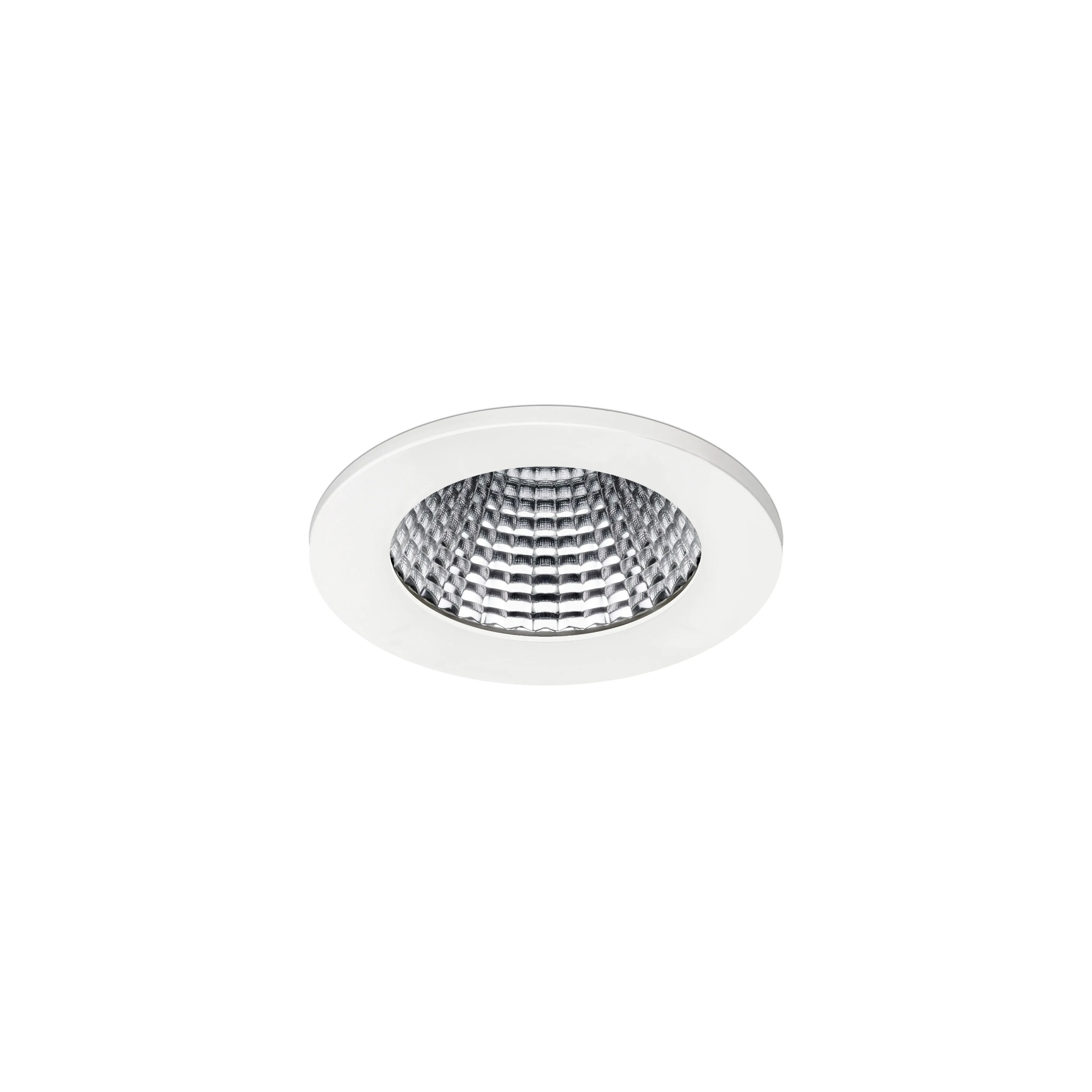 Eco LED downlight white trim view