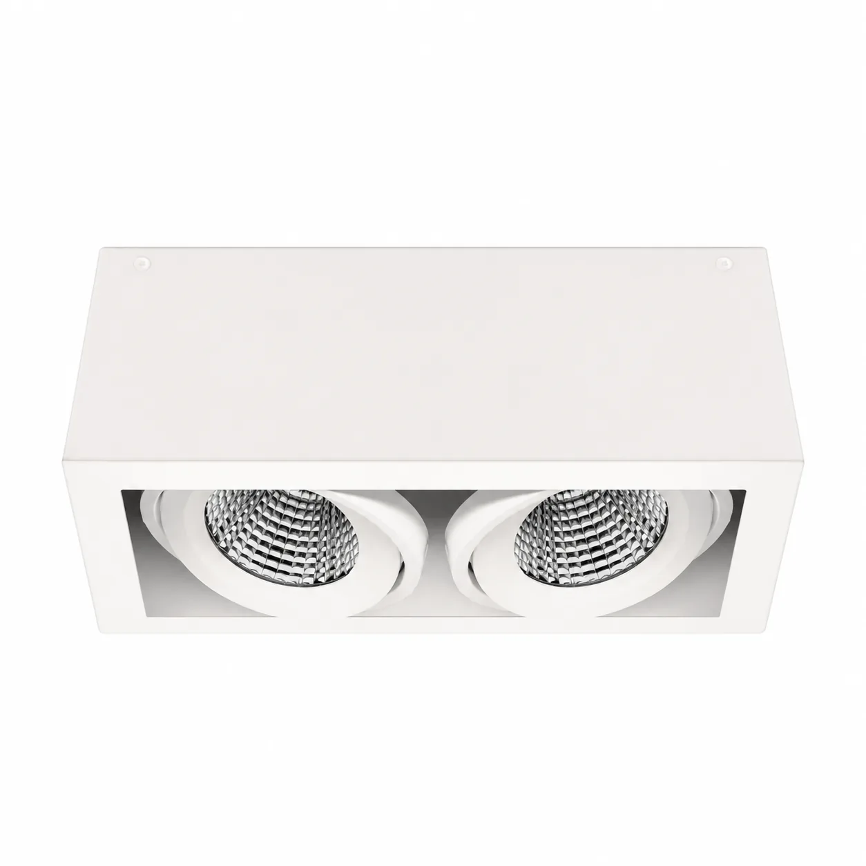 Synergy twin adjustable LED spotlight on a clean white background