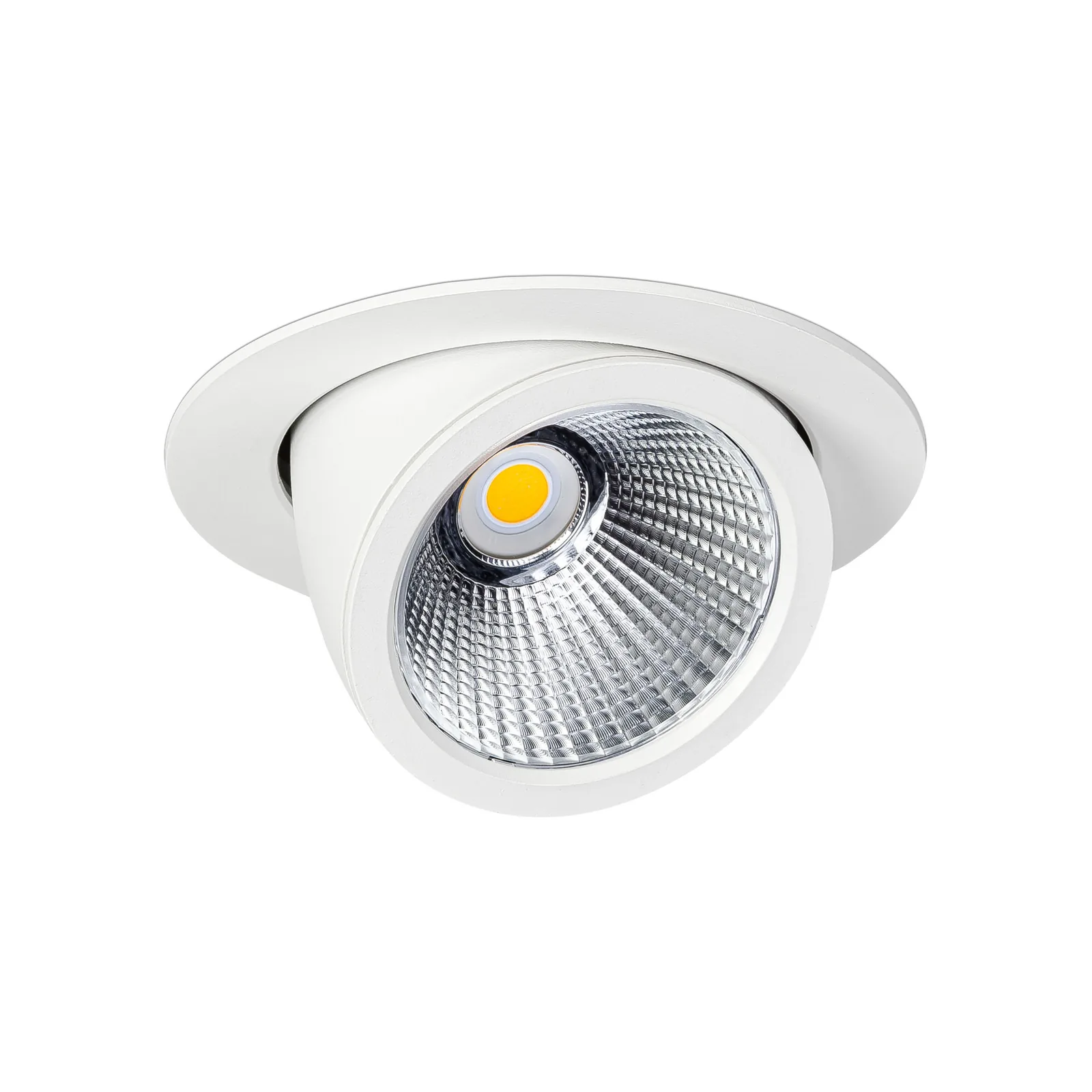 Glance fully adjustable architectural LED scoop downlight on a high-resolution white background