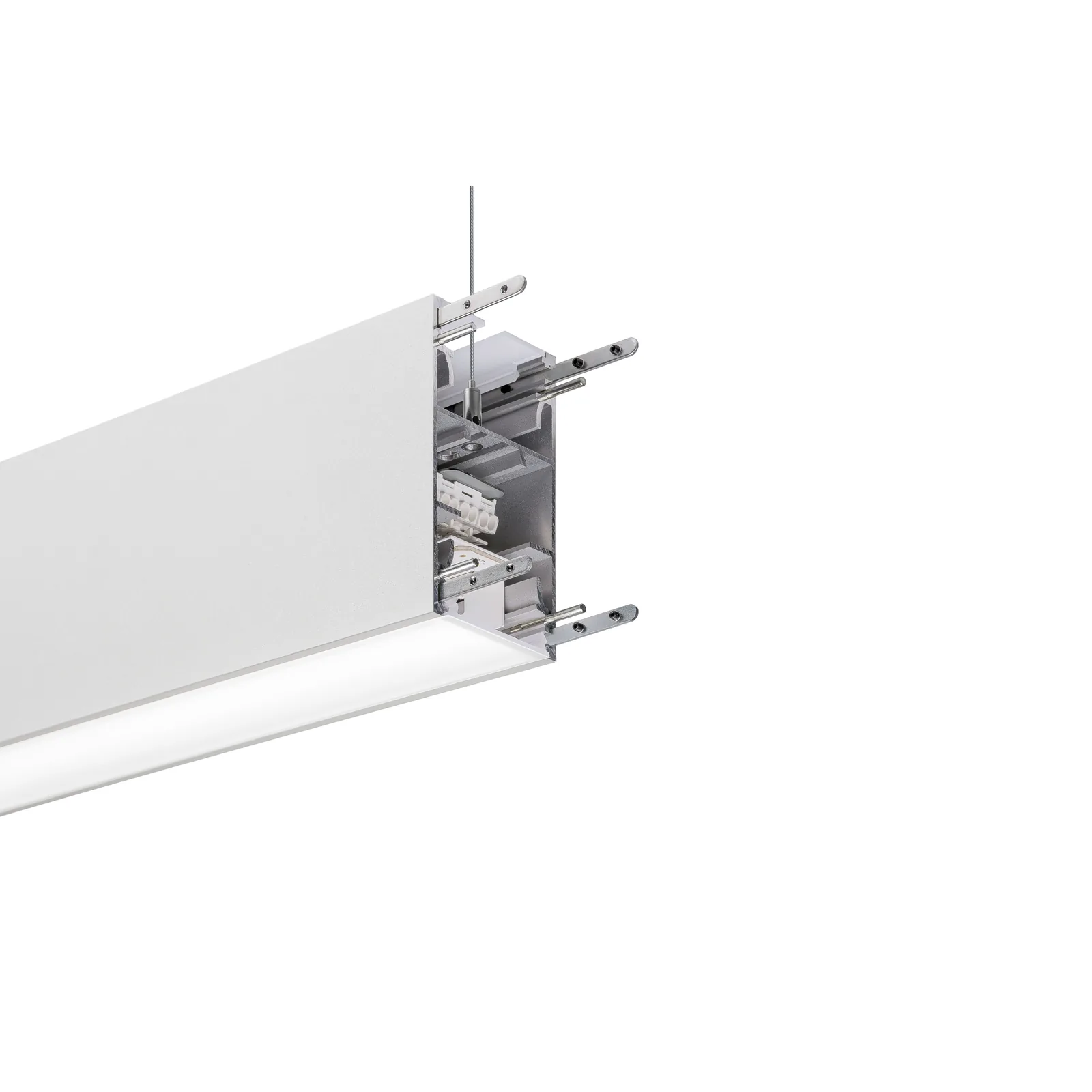 Radiance high efficacy LED linear luminaire on a clean white background