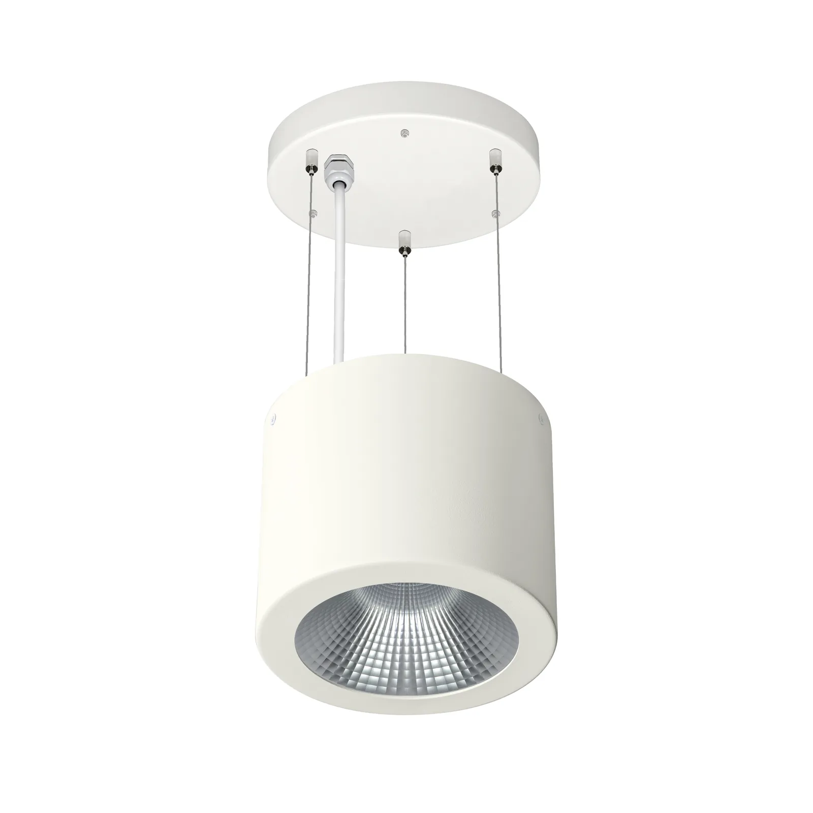 Suspend-Pro suspended LED downlight on a clean white background