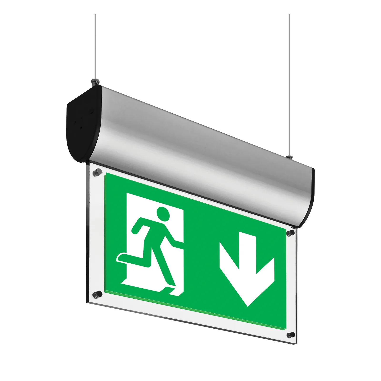 Suspended Exit Sign suspended exit sign on a clean white background