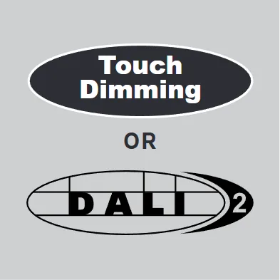 /T+DALI Touch dimming or DALI
