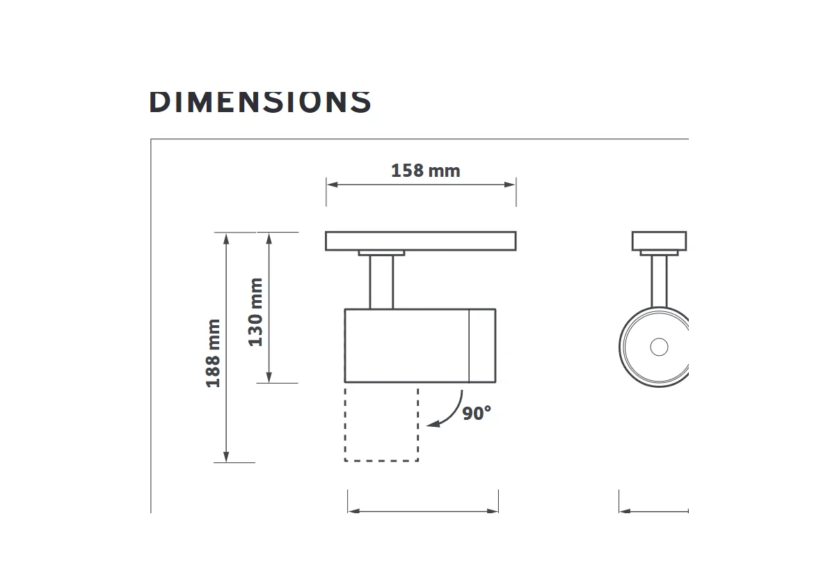 Focal Track dimensions drawing