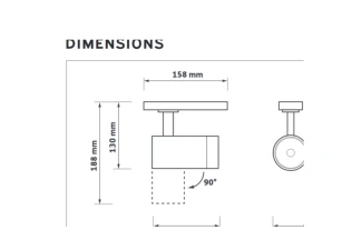 Focal Track technical drawing and dimensional reference