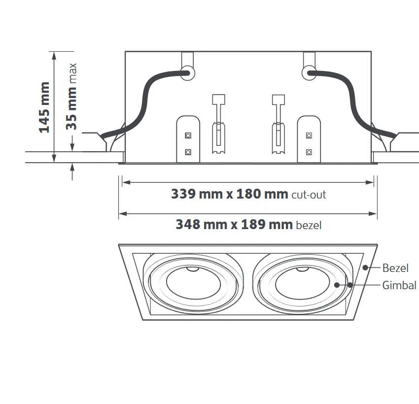 Twin Frame mounting reference