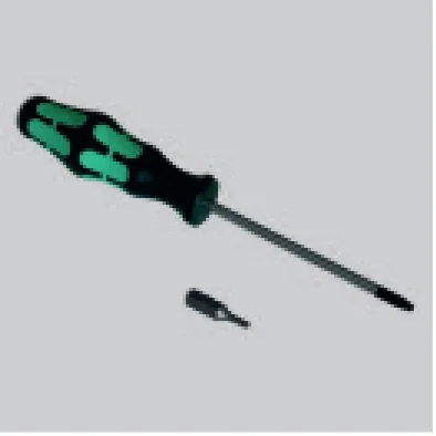 Anti-tamper driver and bit accessory codes GF008 and GF010