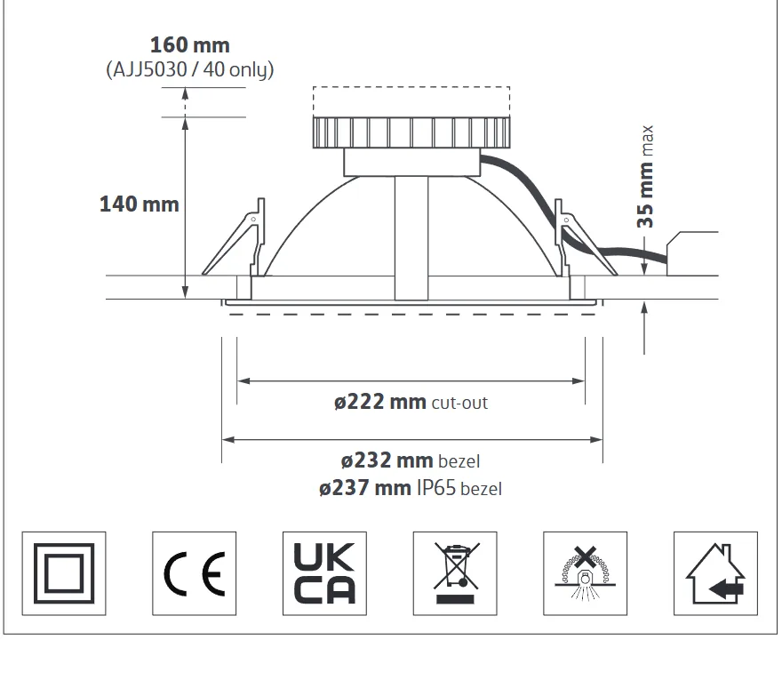 Halo technical line drawing on a white background
