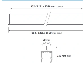 Path technical drawing and dimensional reference