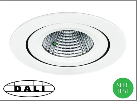Integral indicator DALI emergency option /EMDI