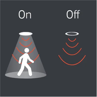 Uni-Fit motion sensor with on off switching /SO