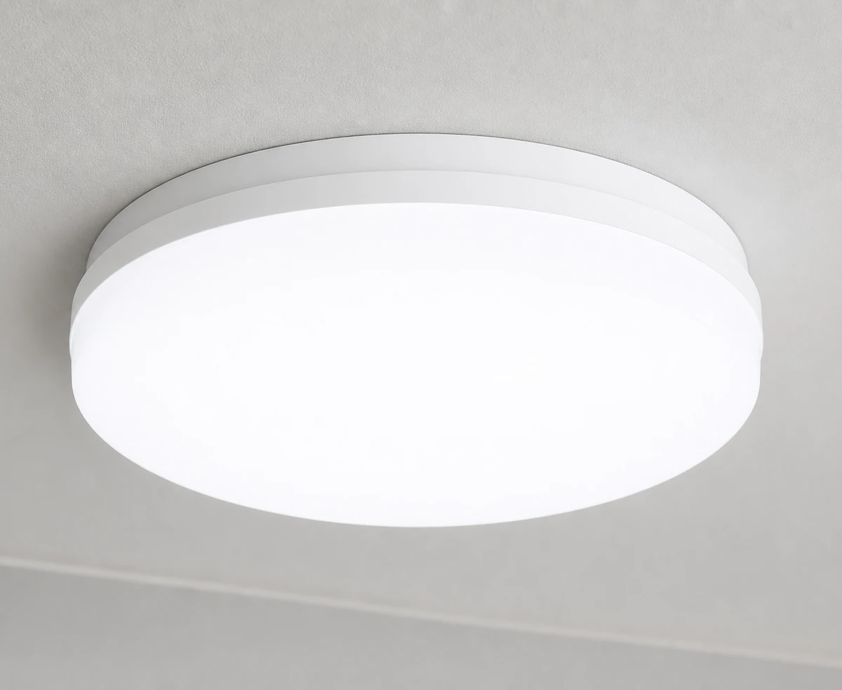 Circular emergency bulkhead installed on a ceiling