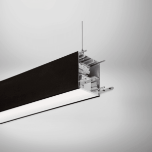 Line 173 Continuous LED Linear Lighting System suspended black