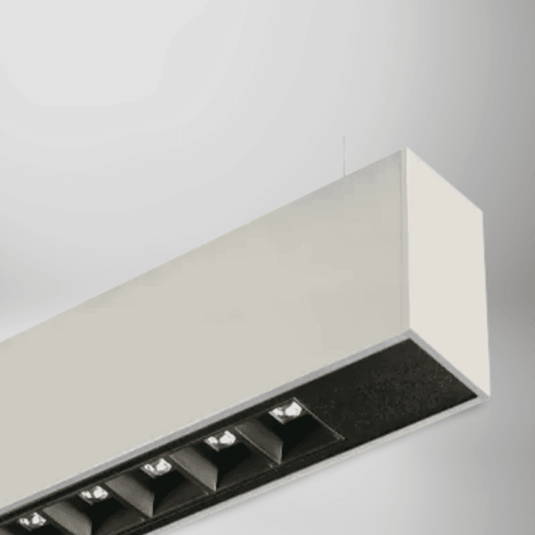 Luma LED Linear Glare-Free Profile white end