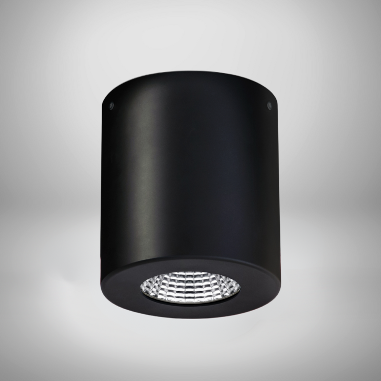 Lumen 181 surface mounted LED spotlight black