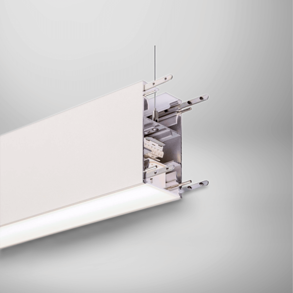 Radiance 174 Continuous DirectIndirect LED Linear System white