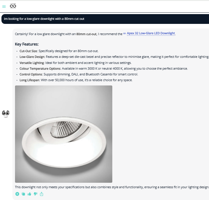 ai lighting assistant use case