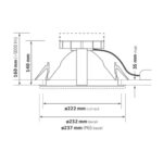 Void 17 - short height LED downlight