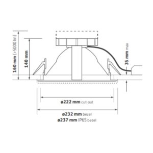 Void 17 - short height LED downlight