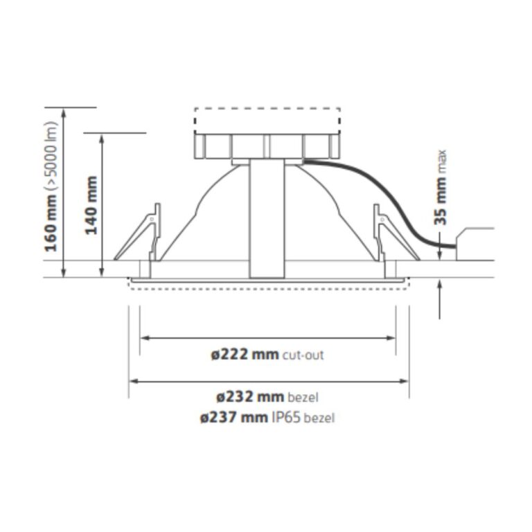 Void 17 - short height LED downlight