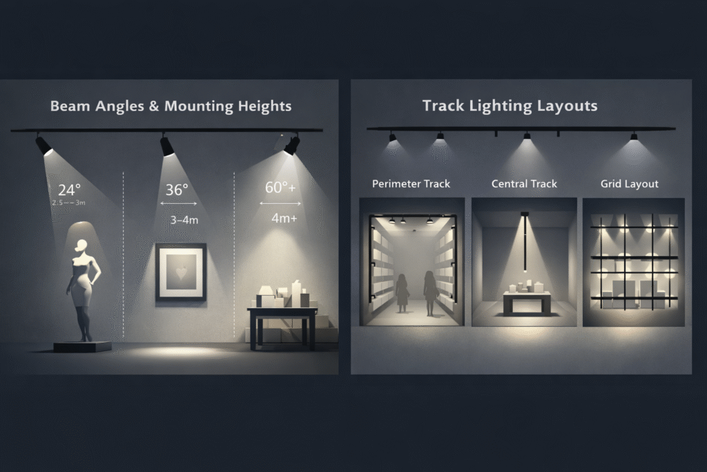 Track lighting design principles